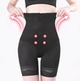 thumbnail image 2 of Holloyiver Firm Tummy Compression Bodysuit Shaper with Butt Lifter Women Postpartum Slimming Pants Closed Small Stomach Thin Legs Magical Shapewear Closed Belly Pants Large Size Black, 2 of 8