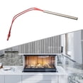 thumbnail image 5 of 2PCS Threadless Ignition Rod With Connector Replacement 9.5*150mm 230v 300w Heating Rod Hot Rod Ignitor Kit For Pellet Grills, 5 of 10