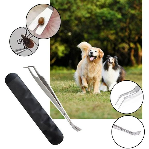 Pet Lice Removal Tweezers Tick Remover Tweezers Remover R8D0 Deworming Pet