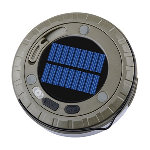 Naiovety Cadena de luces de hadas para acampar al aire libre, resistente al agua y duradera, luz LED recargable para acampar y jardín Estufas de camping Modelo con energía solar