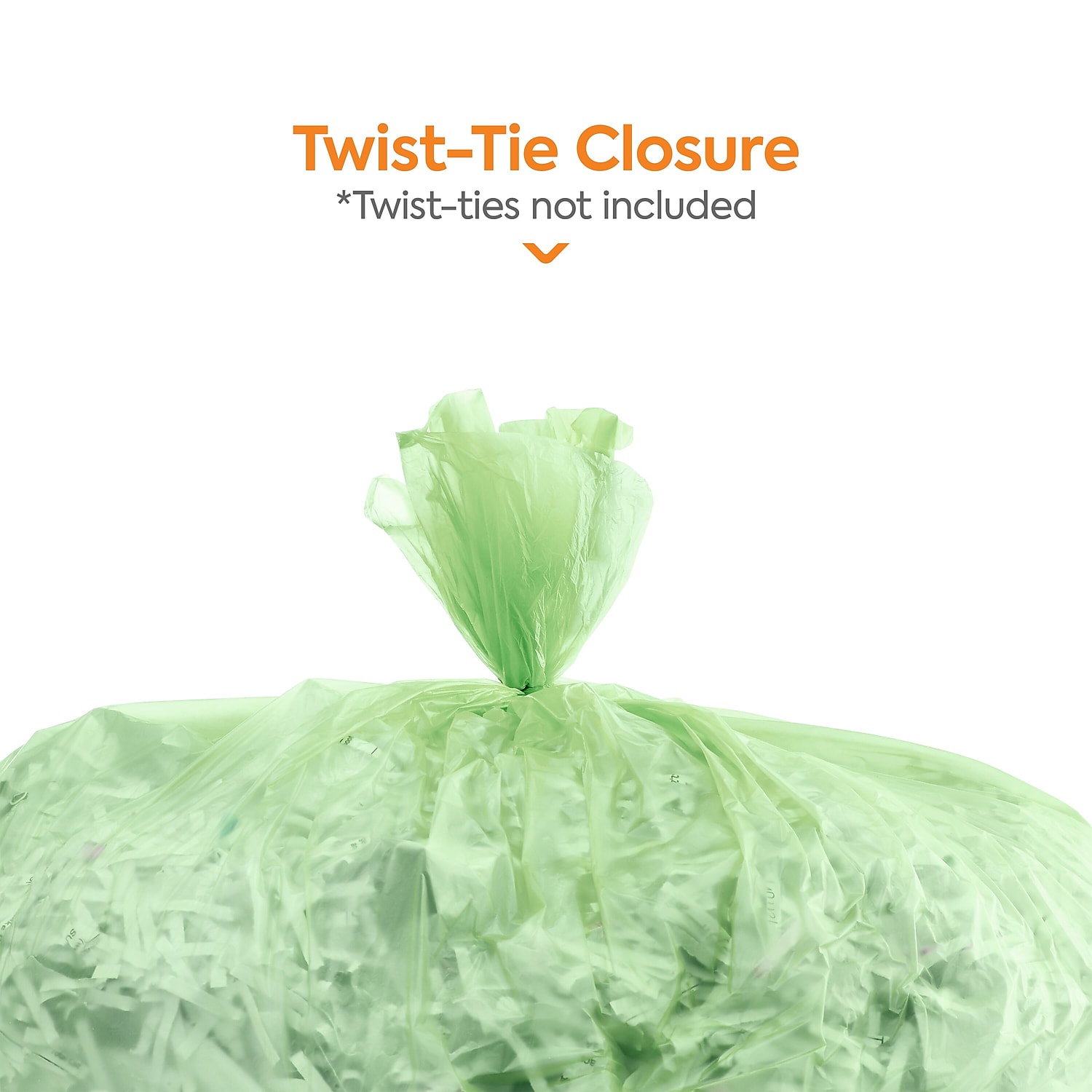 BioTuf Compostable 12-16 Gallon Trash Bags Y4832YE