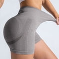 thumbnail image 2 of Women's High Waist Workout Yoga Gym Seamless Cycling Shorts, Nylon Spandex, 4 Way Stretch, Breathable, Suitable for Sports, Multiple Sizes, Color Differs by Monitor, 2 of 6