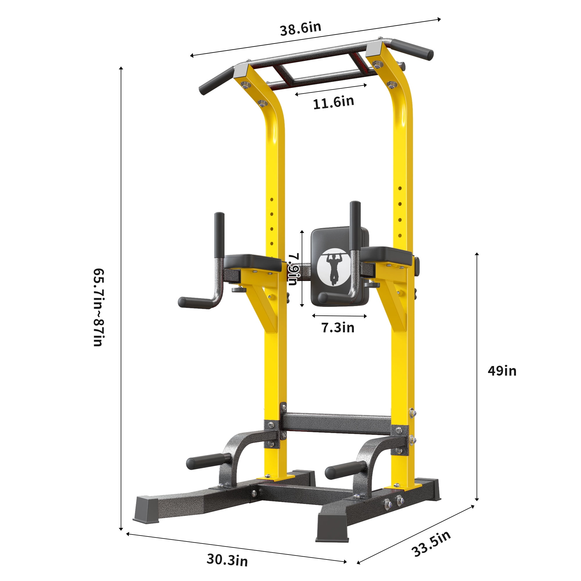 Soges Power Tower Dip Station Pull Up Bar Workout Multi-Function
