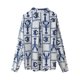 thumbnail image 4 of HH TRAF Camisa de manga larga con cuello vuelto y estampado de gambas de un solo pecho para mujer, camisas casuales elegantes de calle alta para mujer, 4 of 5