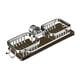 thumbnail image 1 of Soporte para grifos: organizador de fregadero de aluminio de 13" con bandeja y ganchos para goteo, instalación sin herramientas, diseño de secado rápido para suministros de cocina y baño, 1 of 9