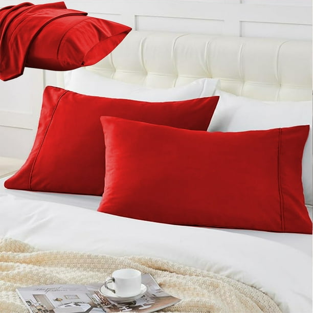Apmemiss Clearance Bedding Standard Pillow Cases - Envelope Closure - Soft Brushed Microfiber Fabric - Shrinkage and Fade Resistant Pillow Covers Standard Size 20 X 26 Inches