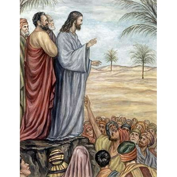 Poster Sermon sur la Montagne de Giovanni Guercino (11 x 14)