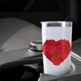 thumbnail image 5 of Rose 20oz Coffee Stainless Steel Mobile Tumblers, Vacuum Insulated Mug with Lid, Spill-Proof Travel Cup for Hot & Cold Drinks, for Coffee, Wine, Cocktails, Christmas, Spring, 5 of 6