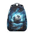 thumbnail image 1 of Students Football Sports Backpack Baseball Soccer Basketball Ball Game School Bag with Team Design, Durable and Adjustable Strap, 1 of 6