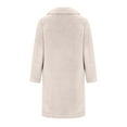 thumbnail image 5 of Women's Winter Teddy Faux Fur Coat Warm Button Down Fuzzy Fleece Long Jacket Single Breasted Cardigan, 5 of 6