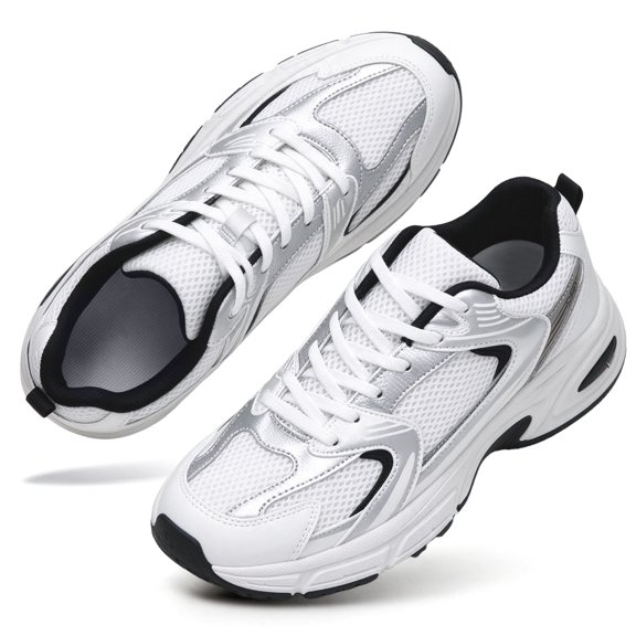 BERANMEY Trendy Fashion Sneakers for Women 2026 Non-Slip Comfortable Casual Ladies Shoes for Womens Fashion Sneakers Lightweight Lace-up Shoes