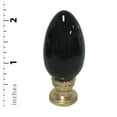thumbnail image 3 of Royal Designs, Inc. Ceramic Egg Shaped Lamp Finial for Lamp Shade, F-5051BLK-1, Black, Single, 3 of 4