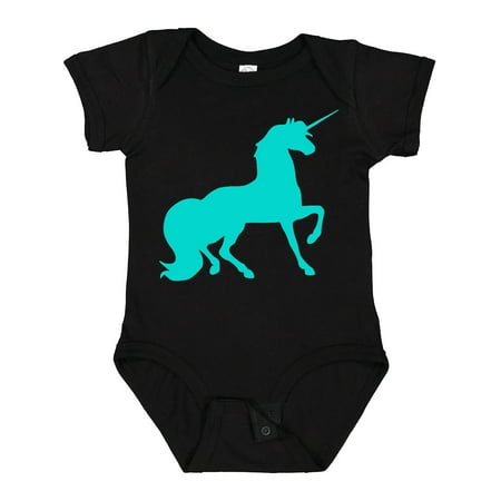 

Inktastic Aqua Unicorn Boys or Girls Baby Bodysuit