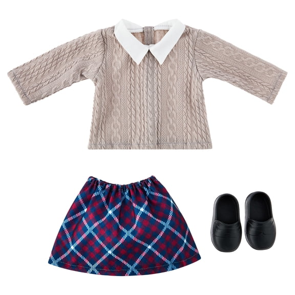 My Life As Preppy Gray Fashion Set for 18-Inch Dolls, 4 Pieces