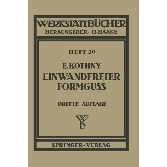 Werkstattbücher Einwandfreier Formguß, Book 30, (Paperback)