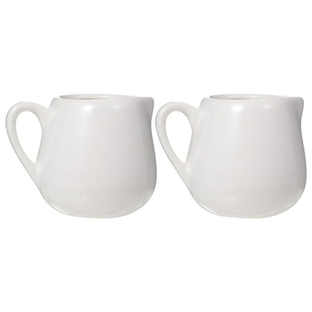 

2 Pcs Mini Milk Jug Kitchen Sauce Cup Sauce Jugs Ceramic Creamer with Handle