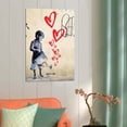 thumbnail image 4 of Banksy Graffiti Grow Love Gifts Canvas Painting Poster Wall Art Decorative Picture Prints Modern Decor 16x24inch(40x60cm), 4 of 6