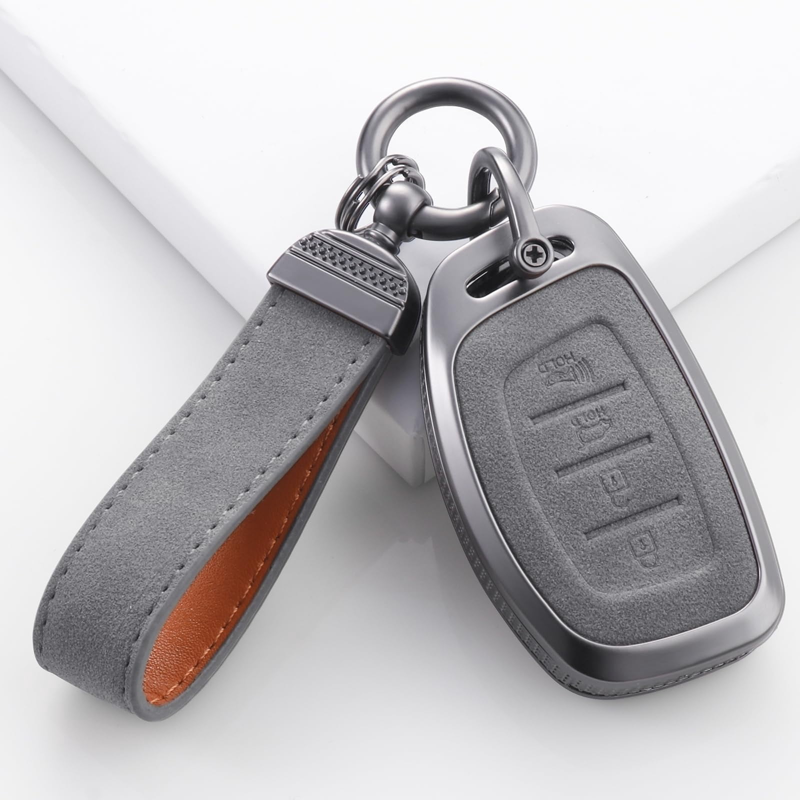 for Hyundai Key Fob Cover, Full Protection Key Case Shell Compatible with Hyundai Elantra Ioniq Sonata Tucson Elantra GT 4 Buttons