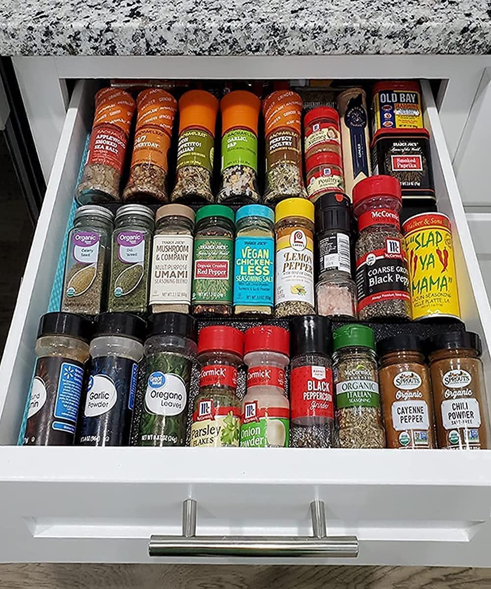 Spice drawer organizer: I found 8 of the BEST options!