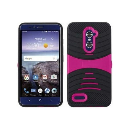For ZTE Z MAX Pro / ZTE Carry Z981 / ZTE Blade X Max Z983 U-Stand Dual Hybrid with Kickstand Cell Phone Cover Case - U-Stand Pink