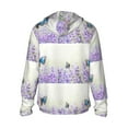 thumbnail image 3 of Haiem Lavender and Butterfly UPF 50+ Fishing Shirts for Men Long Sleeve UV Sun Protection Hoodie Non-Mask Outdoor Hiking Shirts, 3 of 9