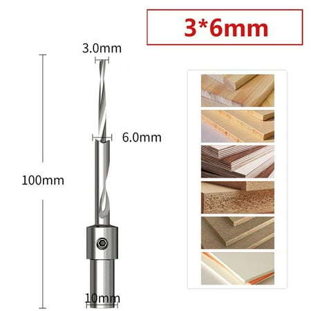 

Woodworking Countersink Drill Bit Salad Drill Step Drill With Double Hole Opener