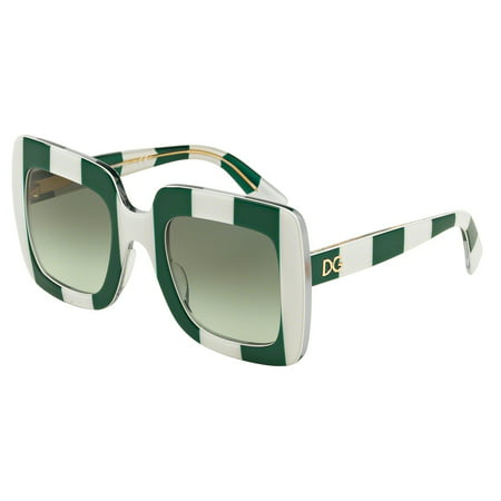 DOLCE & GABBANA Sunglasses DG 4263 30268E Stripe Green/White 50MM