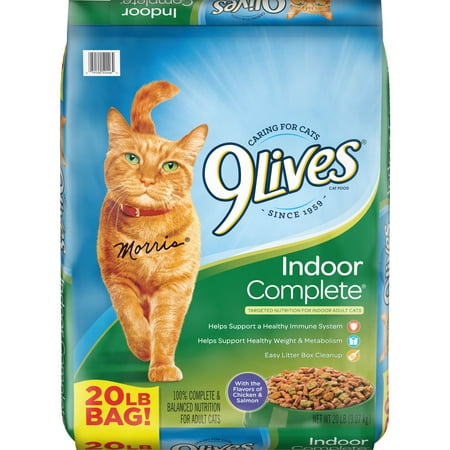 9Lives Indoor Complete Cat Food, 20-Pound Bag