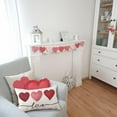 thumbnail image 2 of Valentines Day Pillow Covers 12x20 Pink Heart Love Valentines Day Pillows Winter Holiday Lumbar Pillow Covers 12x20 Outdoor Pillowcase for Home Decor, 2 of 6