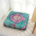 thumbnail image 3 of Paisley Floor Pillow for Meditation, Boho Style Cushion for Sitting on Floor, Yoga Pillow for Comfortable Seating 22 x 22, 3 of 7