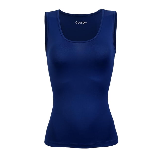 Top George para Mujer, Azul Tirante Ancho Talla CH