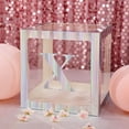 thumbnail image 2 of Efavormart 4 Pack - 5" Iridescent Pre-punched Decorative Numbers with Sticky Dots Make Your Own Banner for Birthdays and Weddings, Party Decoration Supplies - X, 2 of 10