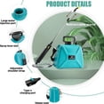 thumbnail image 3 of Battery Powered Garden Sprayer, 1.35 Gallon/5L Powerful Electric Sprayer with USB Rechargeable Handle,Portable Water Sprayer with Telescopic Wand, 3 Mist Nozzles and Adjustable Shoulder Strap, 3 of 8