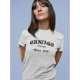 thumbnail image 2 of Chicago Gothic Style Banner T-Shirt Women -Image by Shutterstock, Female 3X-Large, 2 of 4
