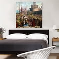 thumbnail image 2 of ARTCANVAS Meeting Of Pilgrims With Pope Ciriaco 1492 Canvas Art Print by Vittore Carpaccio - Size: 36" x 36" (0.75" Deep), 2 of 9