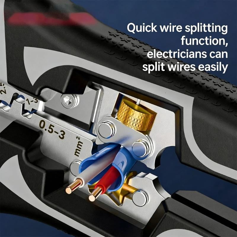 CEORPER Heavy Duty Automatic Wire Stripper Crimper For 0.2-10mm² Electrical Wire