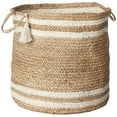 thumbnail image 2 of LR Home Montego Decorative Storage Basket, 19" High, Natural Jute, 2 of 4