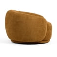 thumbnail image 3 of Reno Lucy 44 Inch Accent Curve Chair- Orange Fabric- Round Arms, 3 of 6