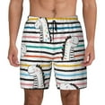 thumbnail image 3 of Uemuo Cartoon Dinosaurs Pattern Mens Swim Trunks Quick Dry Board Shorts with Mesh Lining, Stretch Beach Shorts Quick Dry No-Chafing Board Shorts-, 3 of 9
