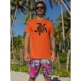 thumbnail image 2 of Sea Turtle Stencil Art T-Shirt Men -Image by Shutterstock, Male 4X-Large, 2 of 4