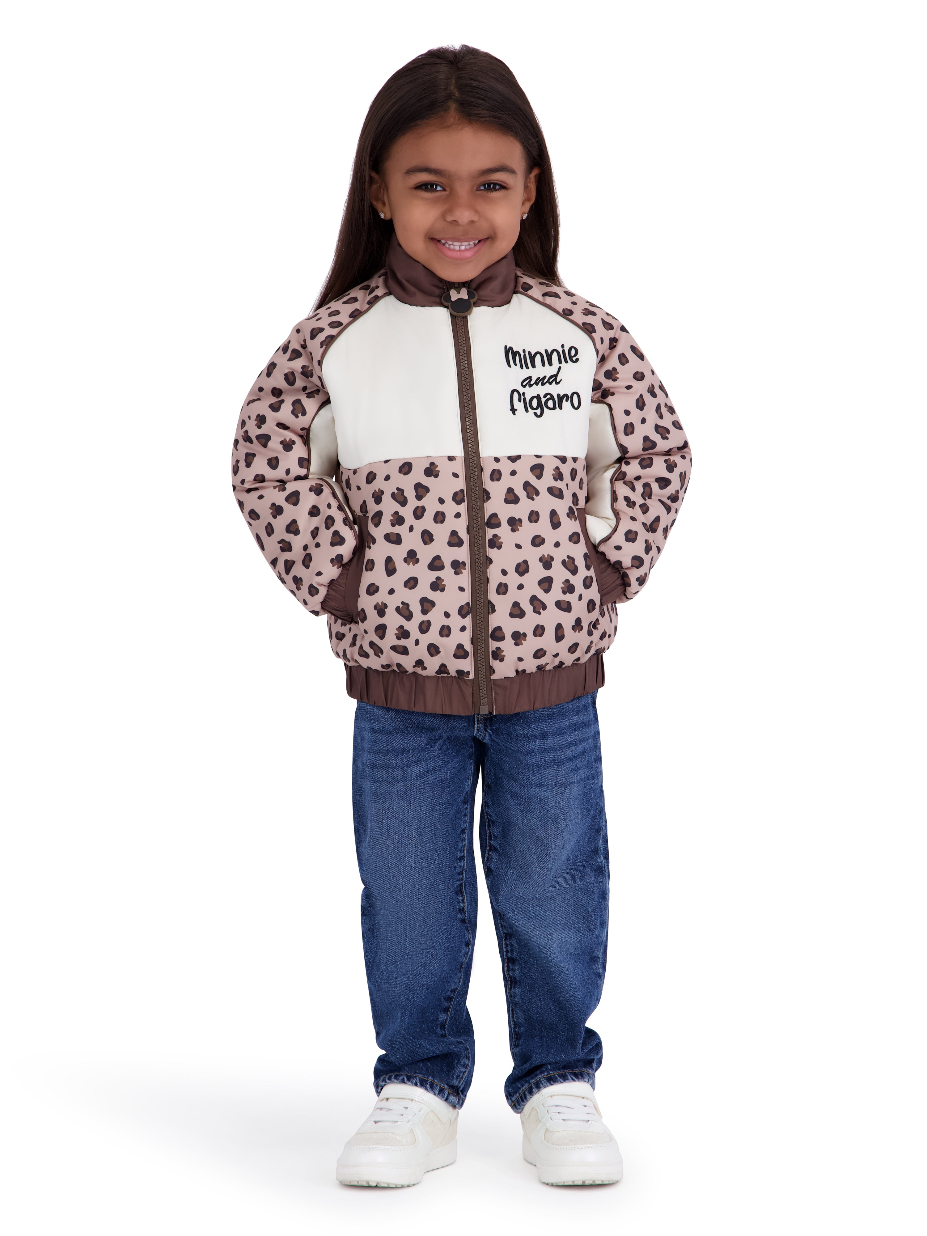 Minnie Mouse Toddler Girl Leopard Jacket, Sizes 2T-5T