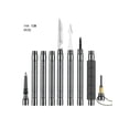thumbnail image 5 of Walking Stick Multifunctional Hiking Stick Outdoor Camping Aluminum Alloy Crutch Multi Purpose Emergency Tool Survival Stick Black 7 Sections 56.7in, 5 of 5