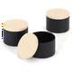 thumbnail image 5 of Paquete de 48 Latas de Velas Negras con Tapas de 4 Onzas, Frascos de Velas de 4 Onzas para Hacer Velas una Granel, 5 of 5