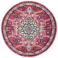 thumbnail image 2 of SAFAVIEH Madison Dalia Oriental Area Rug, Fuchsia/Blue, 4' x 4' Round, 2 of 10