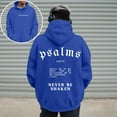 thumbnail image 2 of MIASHUI Men's Christian Scripture Print Pullover Hoodie Religious Theme Long Sleeve Casual Comfortable Sweatshirt Blue,S, 2 of 5