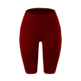 thumbnail image 4 of Biker Shorts for Women with Pockets Fitness Running Gym Shorts Workout High Waisted Shorts Slim Tummy Control Running Yoga Sports Active Pants, 4 of 5