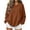 *Brown, variant on VBVC Women's Corduroy Crew Neck Sweatshirt , Ladies' Loose Fit Long Sleeve Pullover , Casual Fall Winter Tops For Women, S-2XL