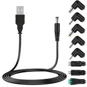 Universal 5V USB Cord, USB to Dc Cable with 8 Types Connectors for Android Phones, , Bank, Toy