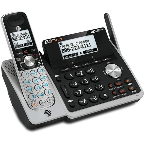 2-line Answering System with Caller ID/Call Waiting