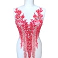 thumbnail image 1 of Cateissary Exquisito aplique de encaje para corpiño de boda o accesorio de vestido de baile DIY rojo B Type1 NO1, 1 of 6